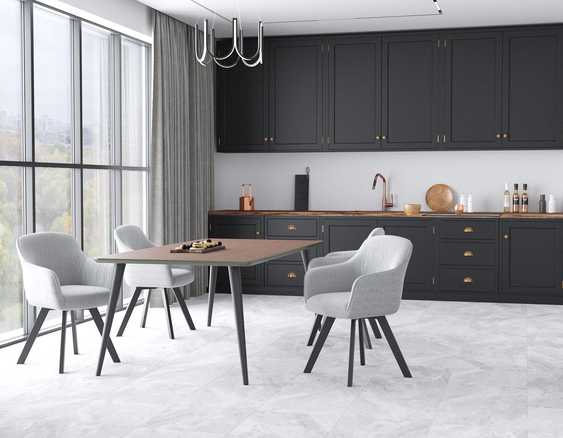 На пол Sun Paradise Grey 50x50 - фото 5