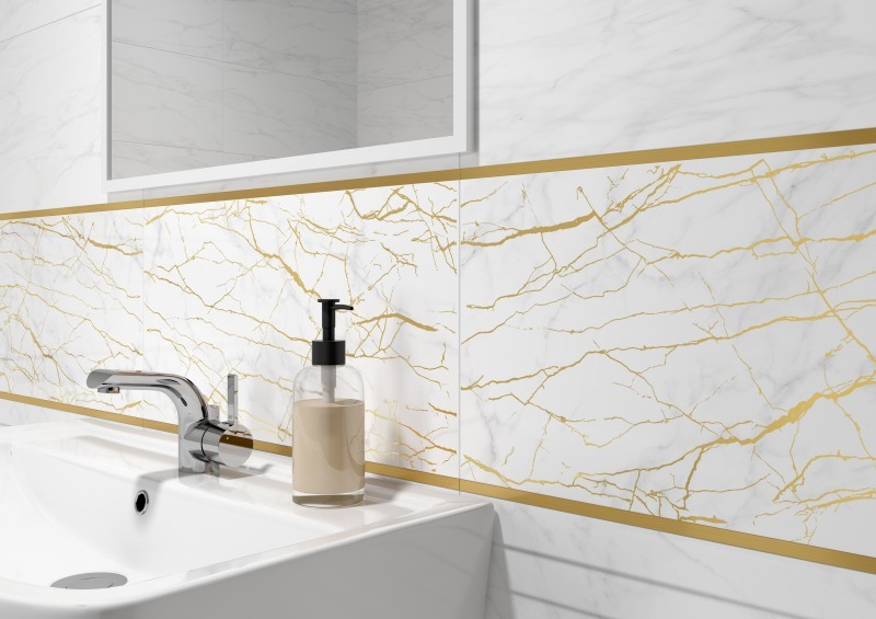 15950 Бордюр Metallic Спец. элемент Серебряный 75х0.5 глянцевый - фото 9