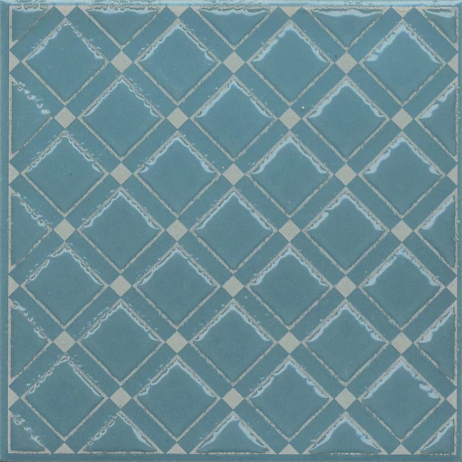 KMD3STA016GN Декор Бахия 1 бирюзовый глянцевый 9.8x9.8x0.7