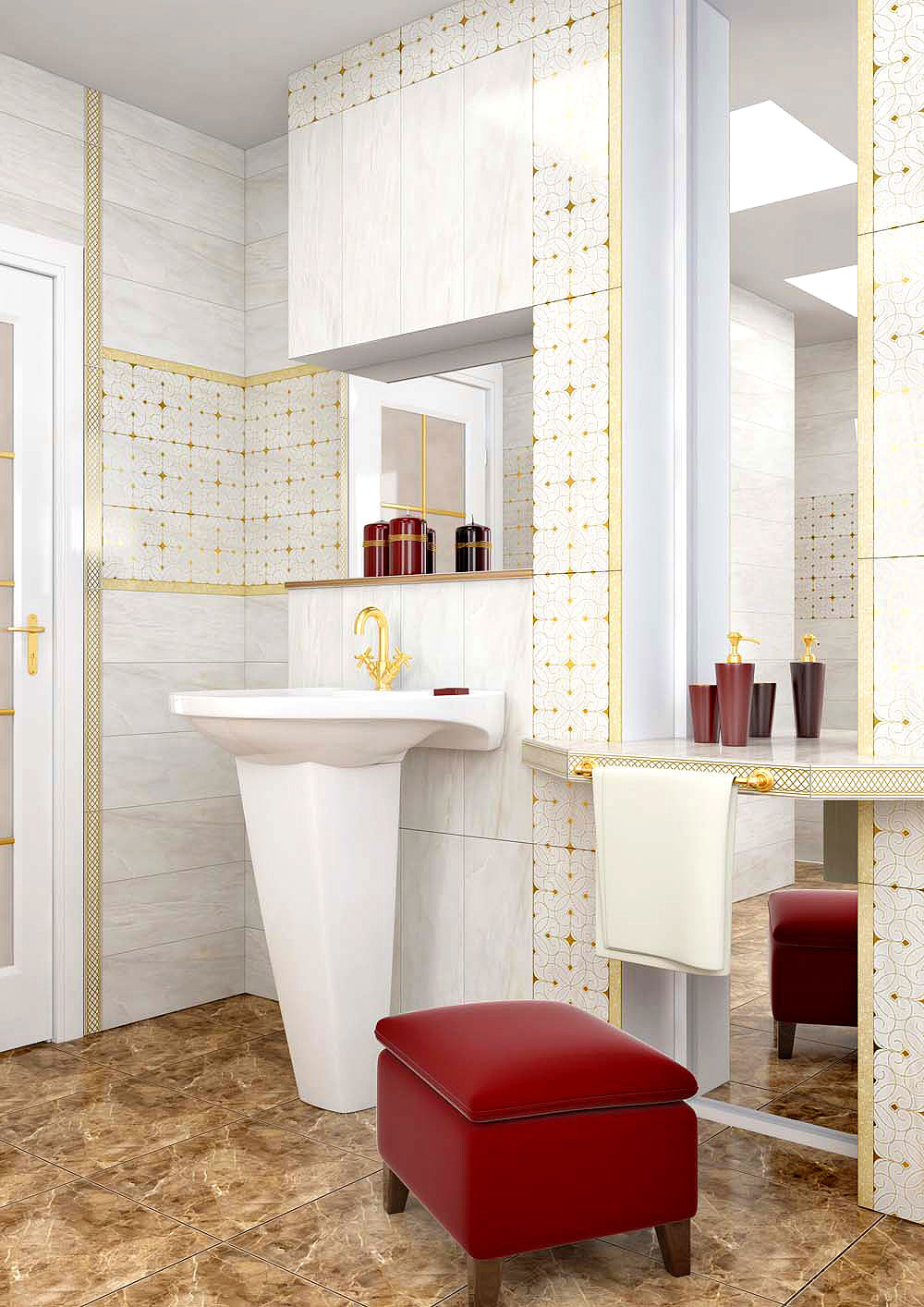 DWA11RMN004  Декор Romano Бежевый 7.5мм - фото 2