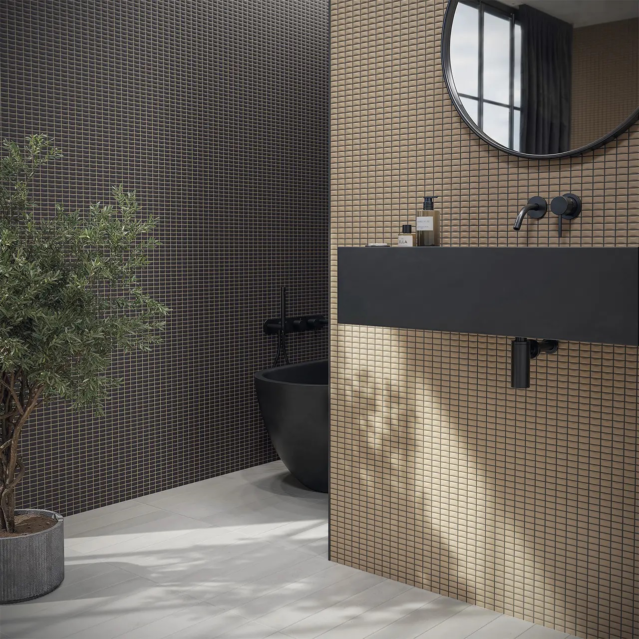 135554 На стену 3D Bars Bevel Topaz Matt 12.5x25 - фото 10