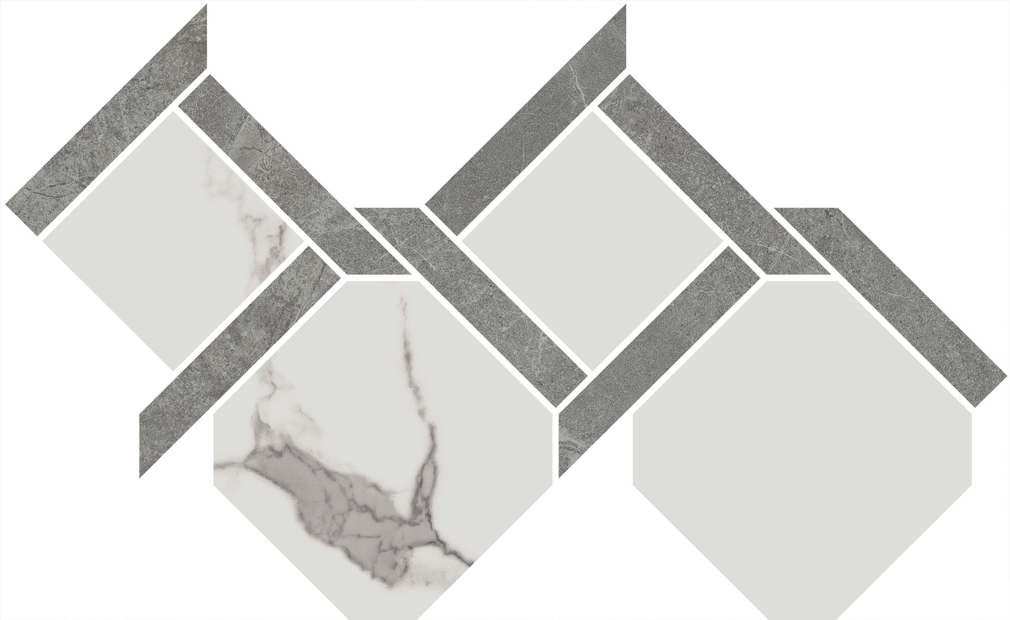 ID167 Декор Риальто 3 наборный лаппатированный 48x29.5x0.9 - фото 3