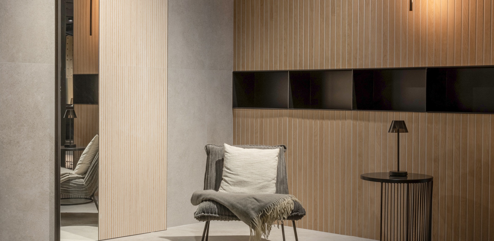 На стену Bari Slat Grey Matt 60x120 - фото 10