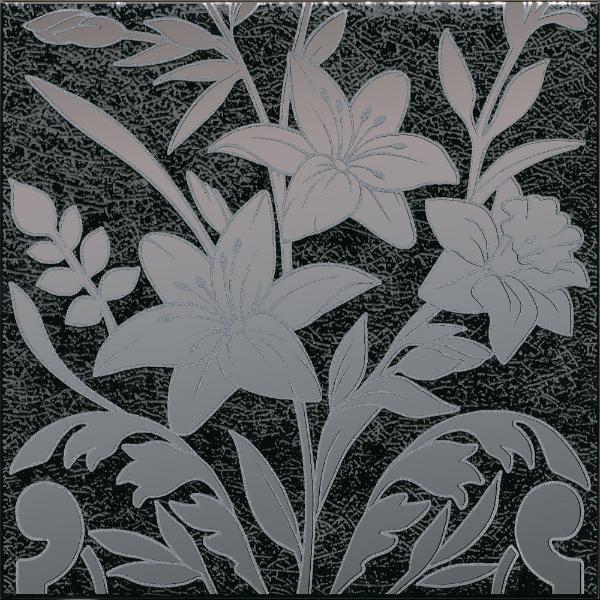 HGD/B567/5292 Декор Барберино 3 Черный Глянцевый