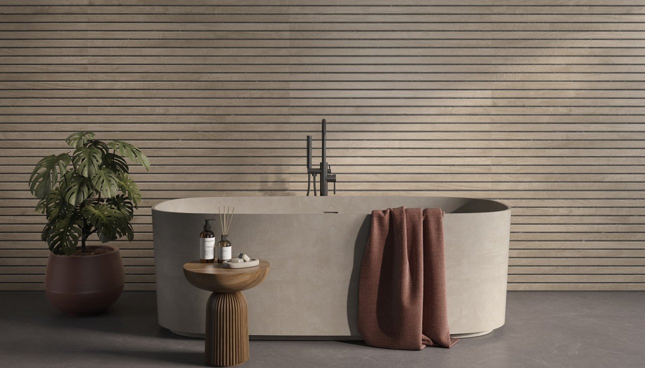 На стену Bari Slat Grey Matt 60x120 - фото 2