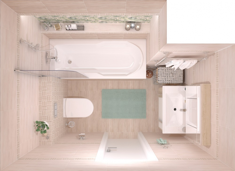 BNG012D На стену Botanica Бежевая Рельеф - фото 14