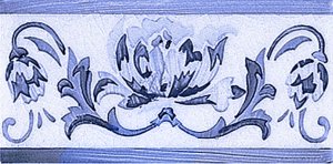 ADMO3033 Бордюр Modernista Cenefa Benidoleig PB Azul 7.5х15