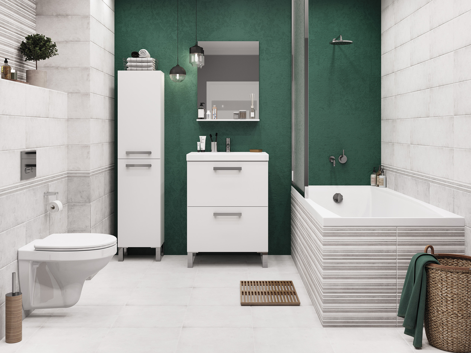 NVG401D На стену Navi Темно-серая 20x44 - фото 20