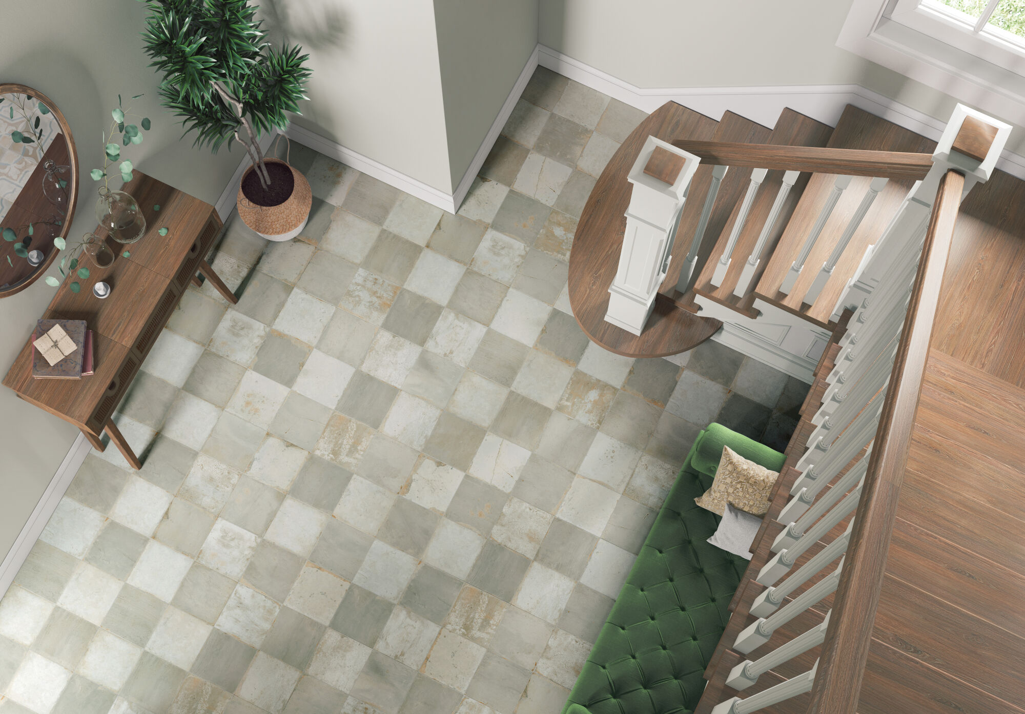 38179 На пол Fs Clay Checker Sand 45x45x0.95 - фото 22