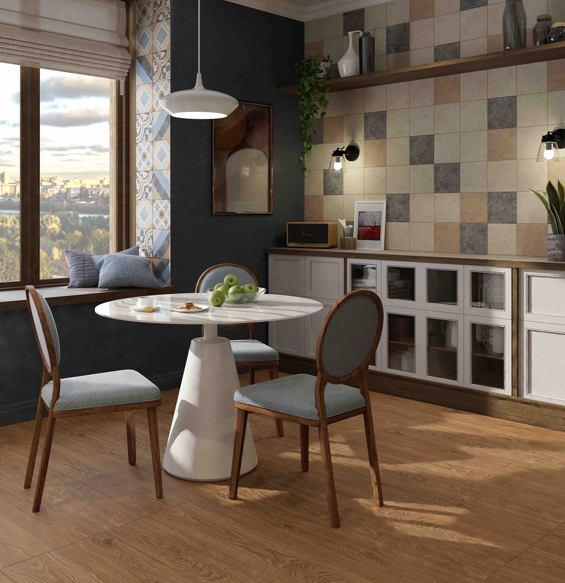 На стену Неаполитана Коричневая 200х200 - фото 2