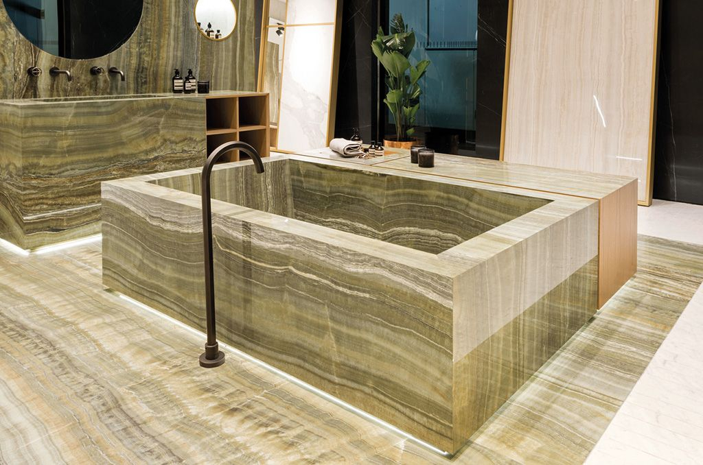 F9414 На пол Ultra Onici Grey Onyx Vein Cut Lev. Silk 150x300 6mm - фото 6