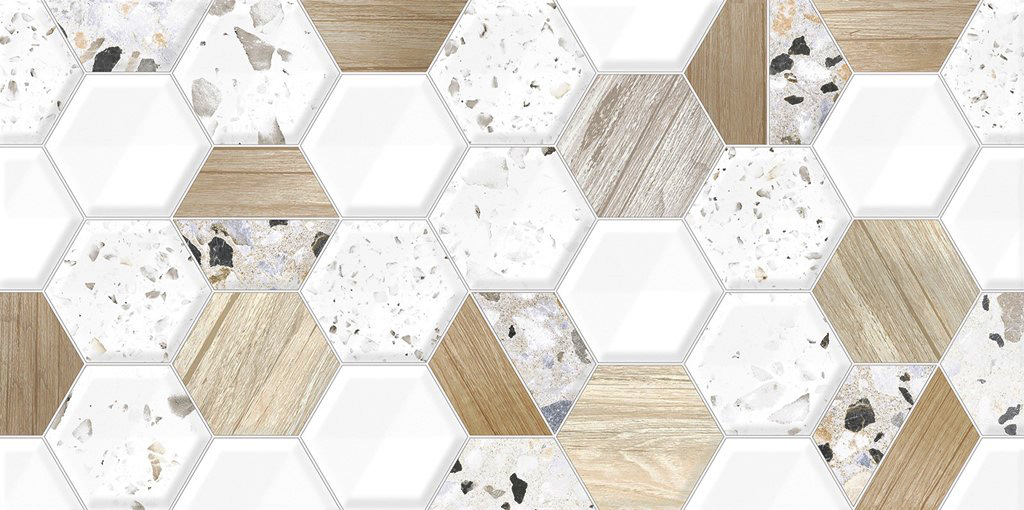 TWU09BLB014 На стену Bilbao Hex Рельеф - фото 4