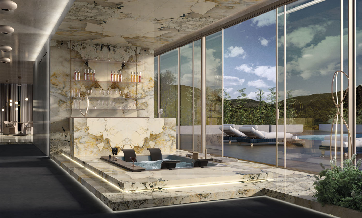 BEY7 На пол Onice OC05 Thunderstorm Polished 6mm 160x320 - фото 34