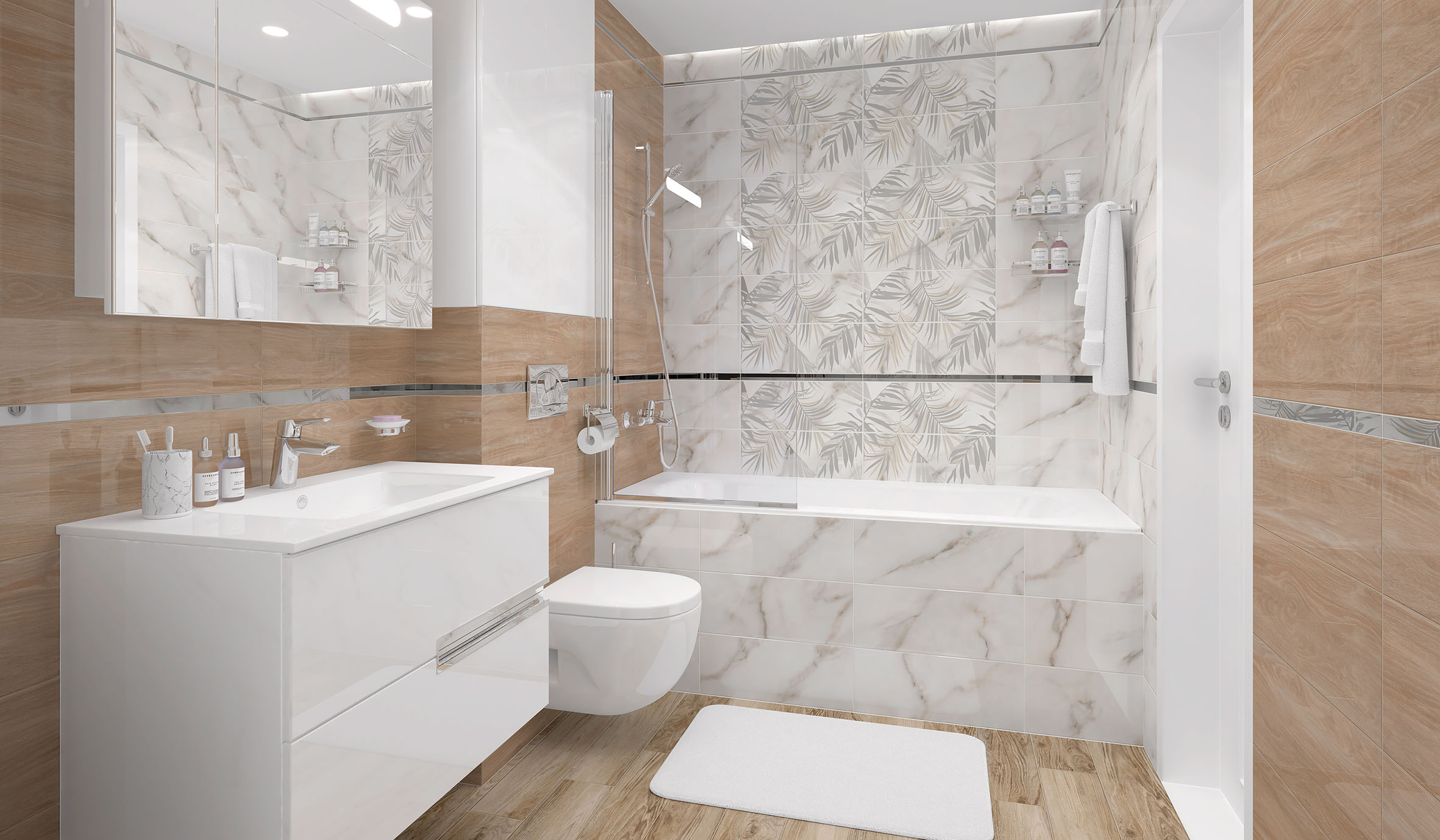 На пол Ivory Magnolia Бежевый - фото 4