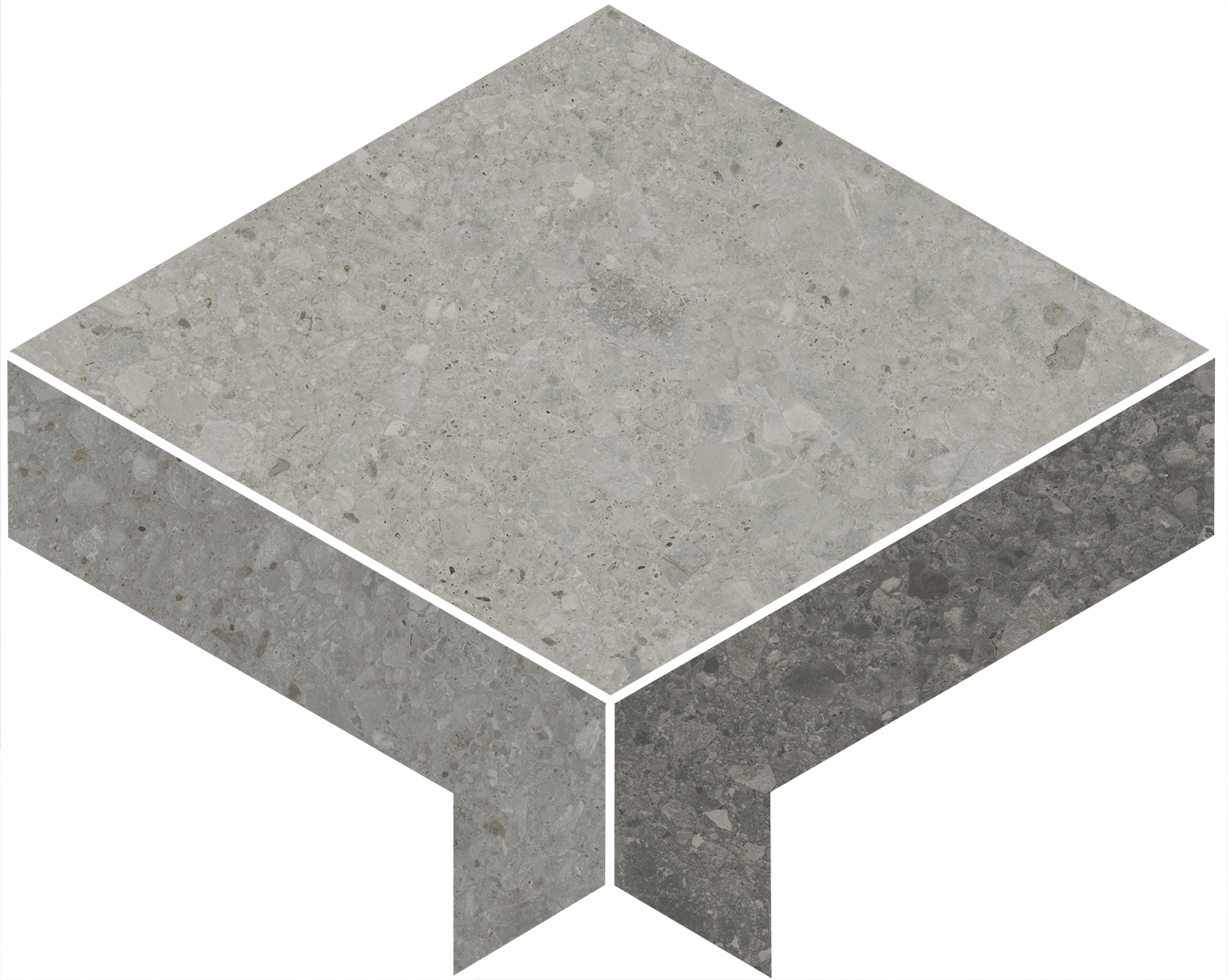 ID170 Декор Чеппо ди Гре 1 наборный матовый обрезной 30x24x0.9 - фото 6