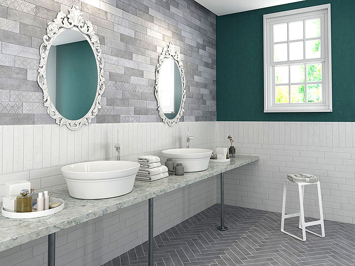 906512 Декор Bricktrend Rev. Deco white - фото 4