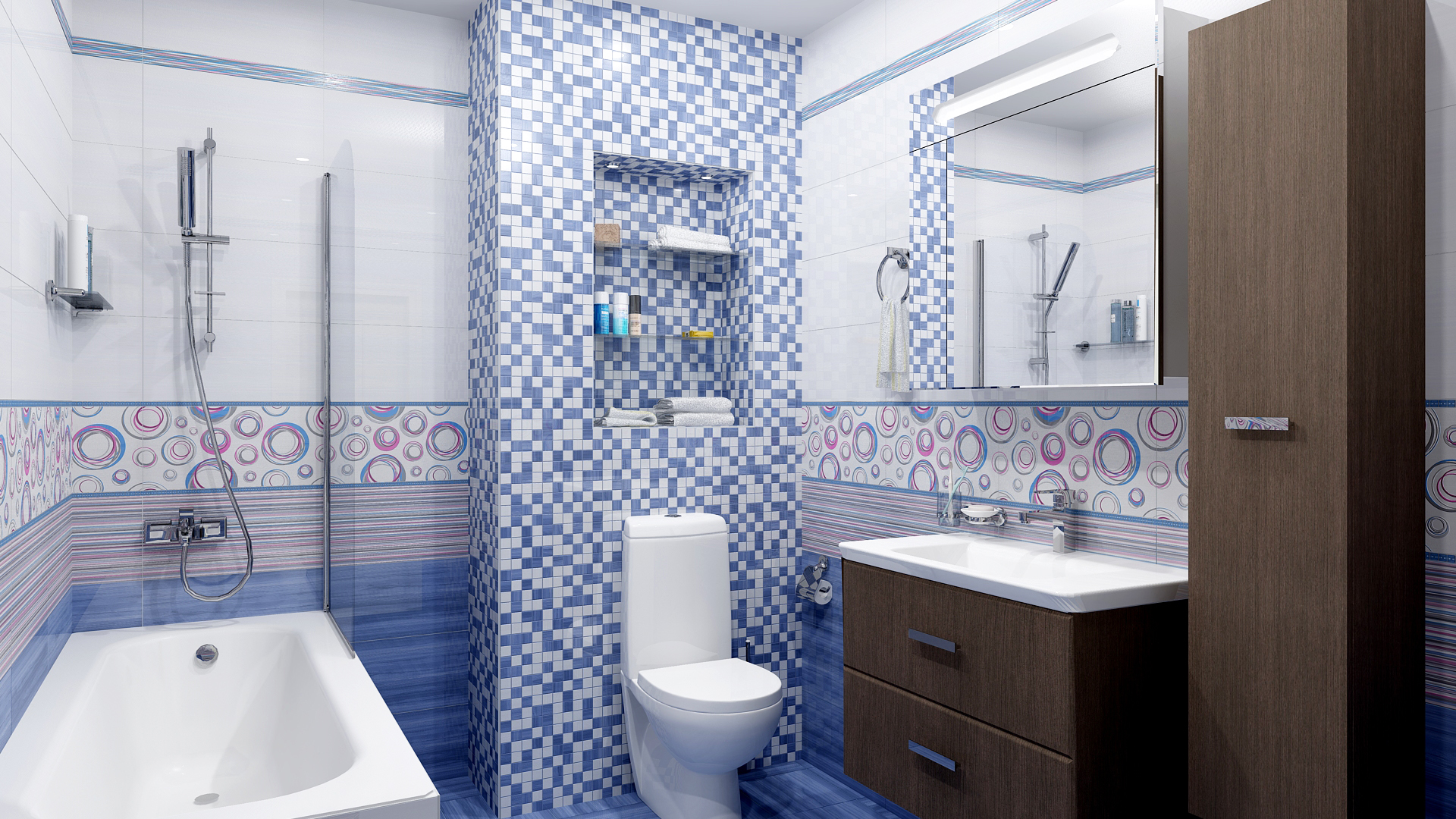 Декор Enigma Бежевый полоски - фото 2