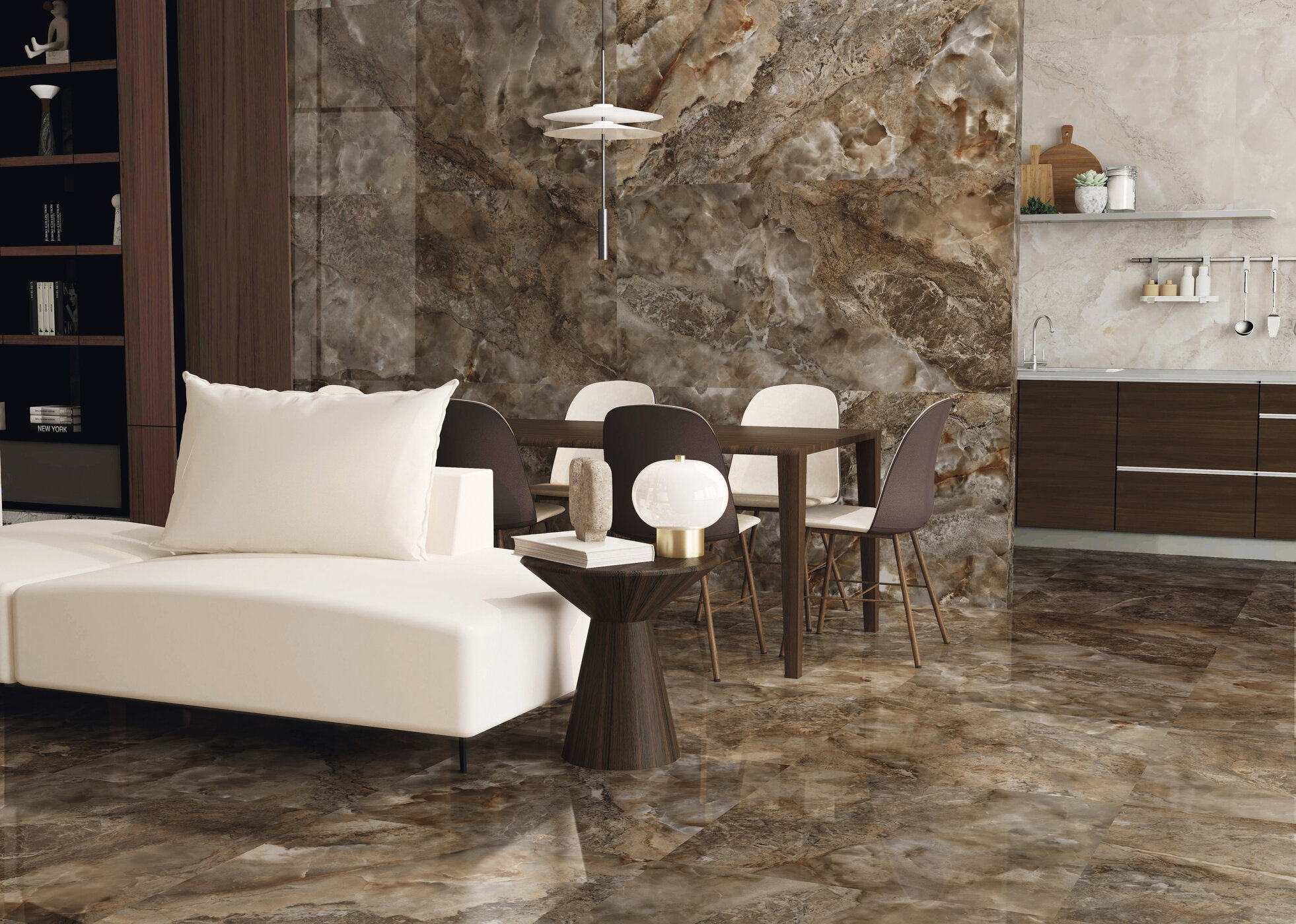 На пол Aura Snow Natural 6mm 120x280 - фото 17