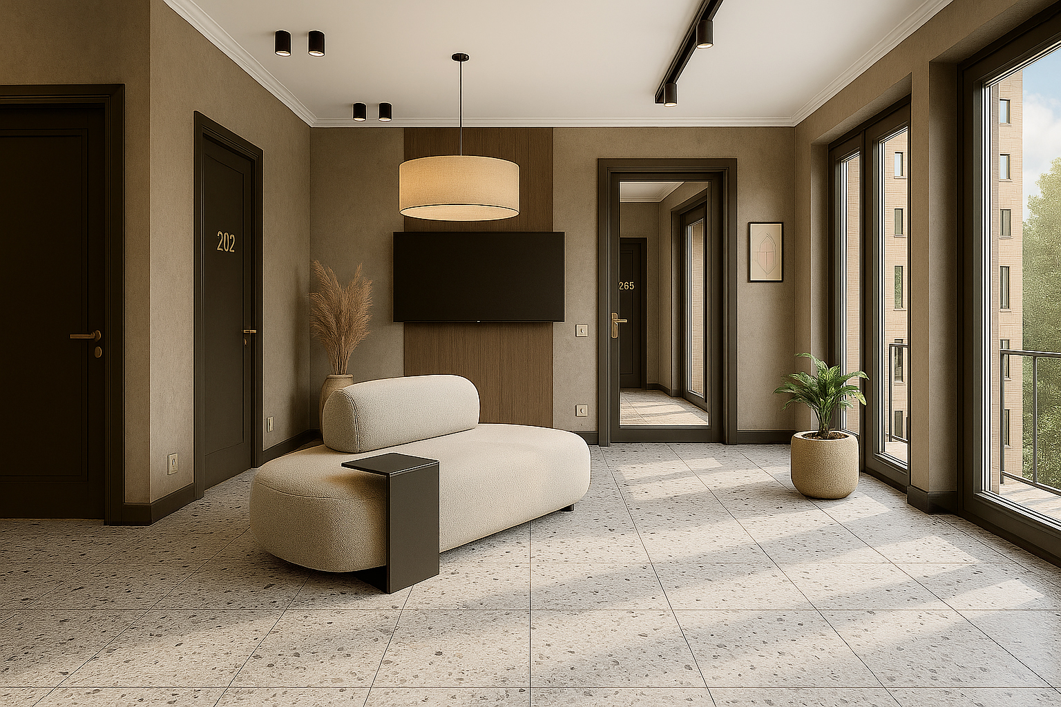 E-7001/MR/600x600x9 На пол Terrazzo E-7001/MR 600x600x9 - фото 6