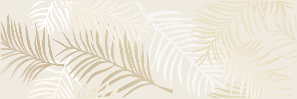 15922 Декор Chance Светло-бежевый листья