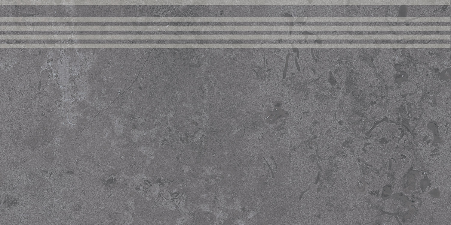 DD205120R/GR Ступень Про Лаймстоун Серый темный с насечками 9мм 60х30 - фото 3