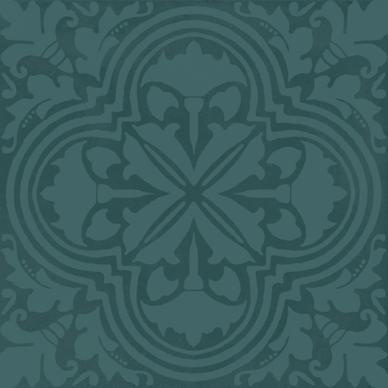 KMD3STA004BN Декор Фес Бирюзовый тёмный глянцевый 15x15x0.77 - фото 6