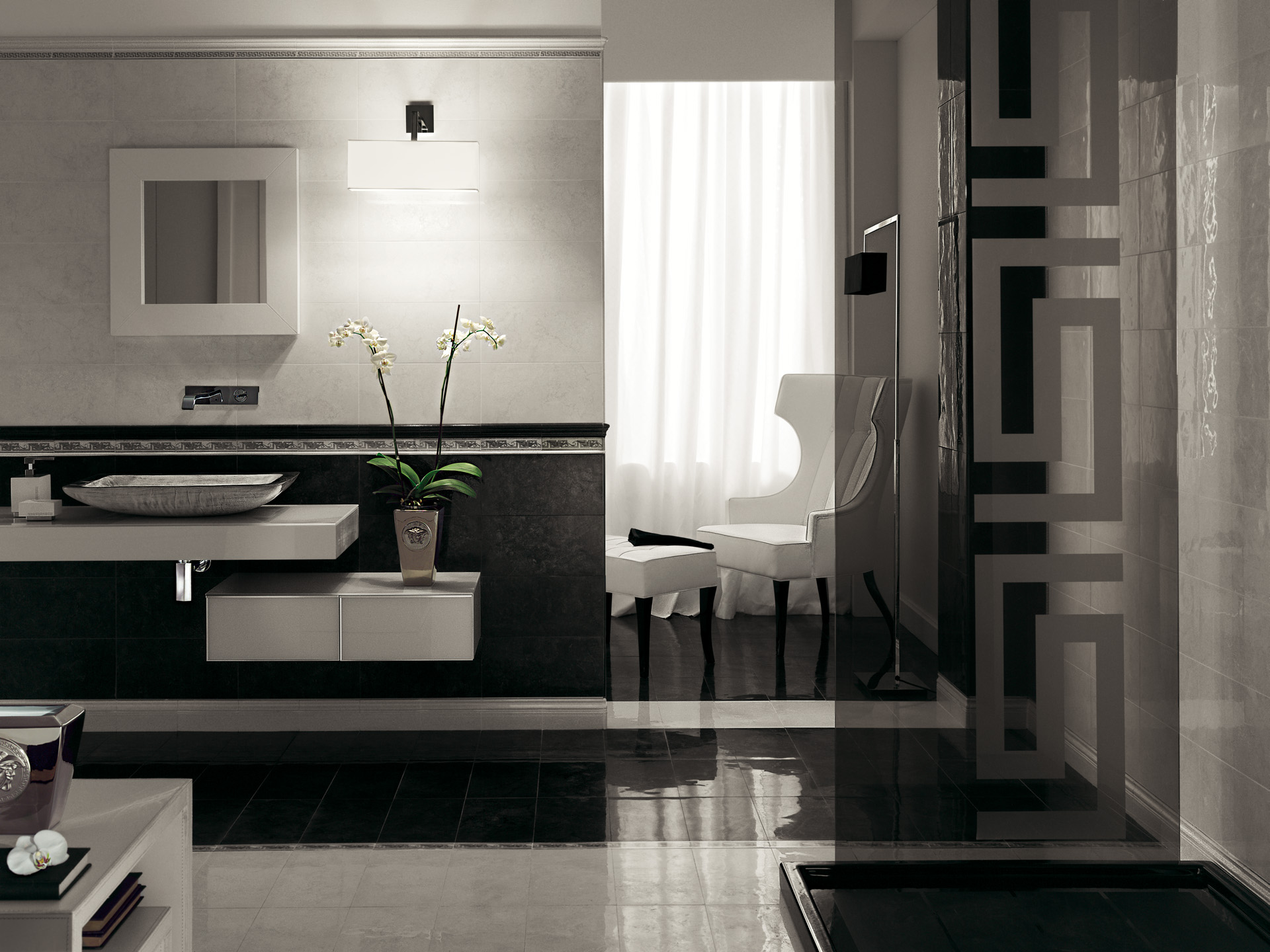 114702 Плинтус Palace Stone Рельефный золотой - фото 12