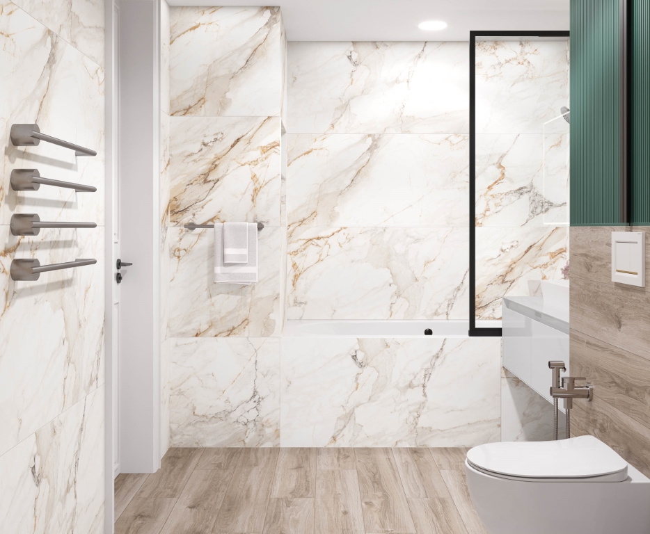 На пол Calacatta Borgini Структурный 60x60 - фото 7