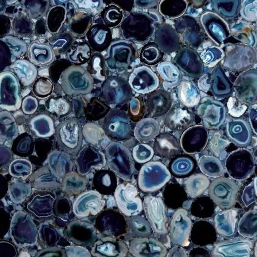 MC-SP02 На пол Semiprecious Blue Agate (Solid Stone) 100x100