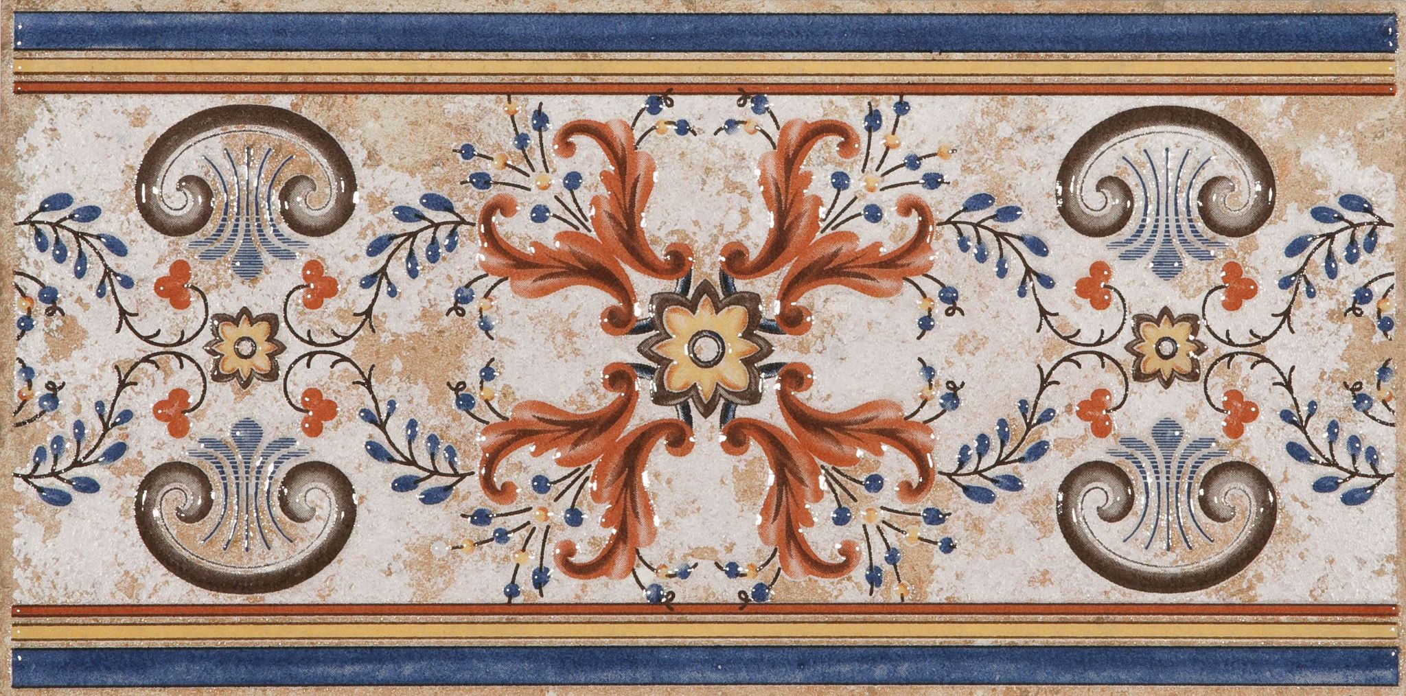 ПП-00029426 Бордюр Aitana Cenefa Marron