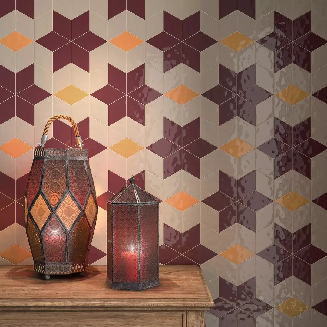 KMD2SRB003BN Декор Риад Бежевый глянцевый 13.5x7.8x0.9 - фото 11