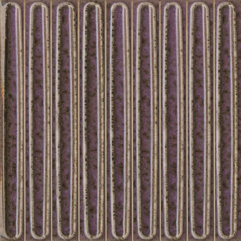 KMD2SOB005BN Декор Далия Чипсет фиолетовый глянцевый 20x20x0.95