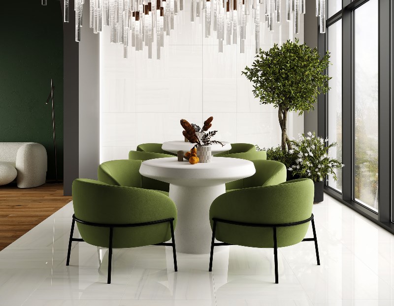 На пол Dolomite Natural Белый 60x60 Полированный - фото 2