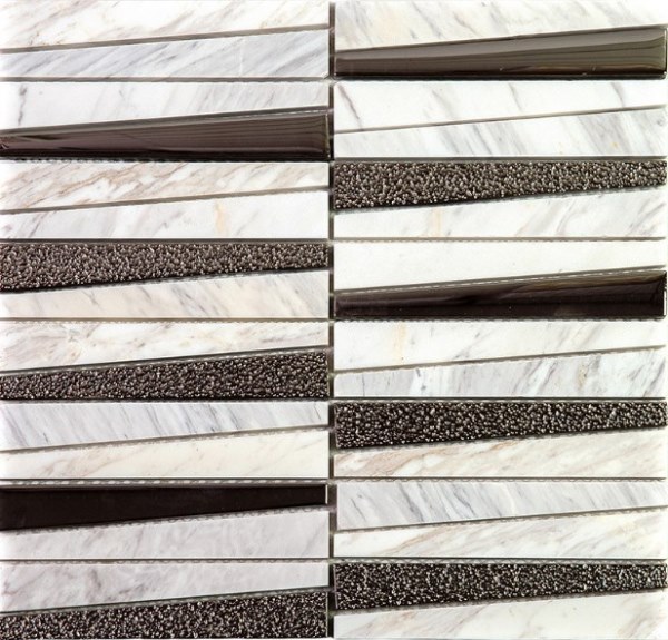 На стену Hi-Tech Мрамор белый серебро 298x298