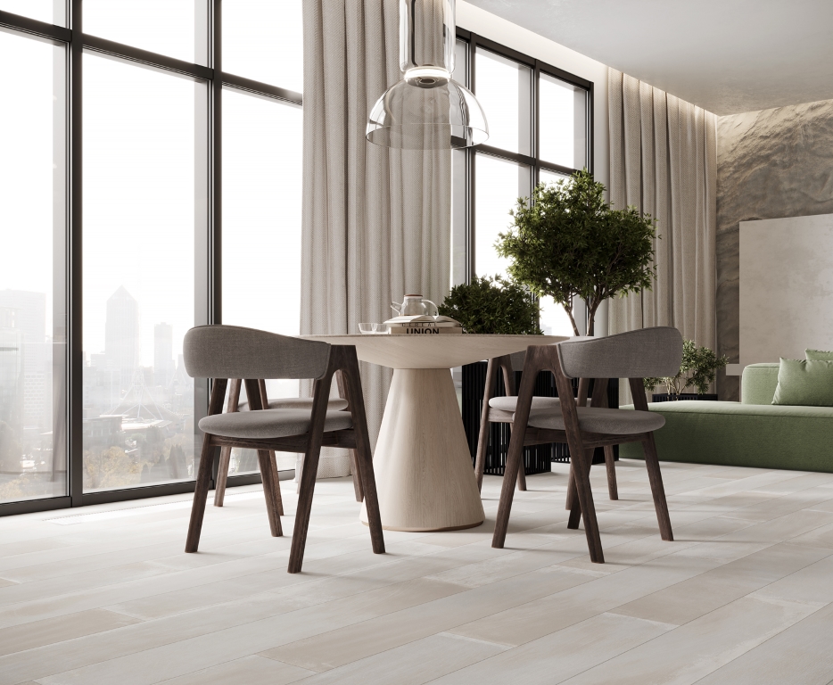 На пол Spanish White Светло-серый Карвинг  - фото 11