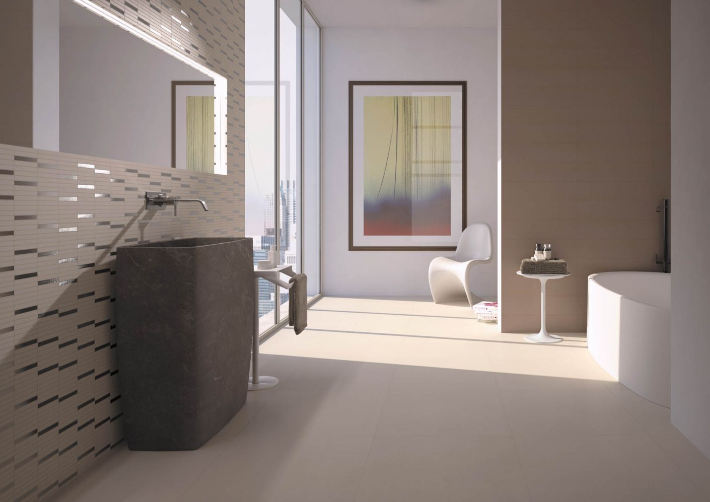 4950054 На пол Architecture Light Grey Naturale 10.5 мм 60x60 - фото 15