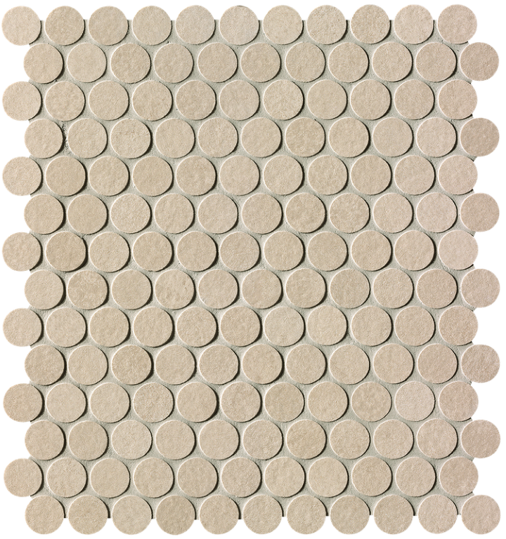 fPLV Напольная Summer Sabbia Gres Round Mosaico R10 29.5x32.5