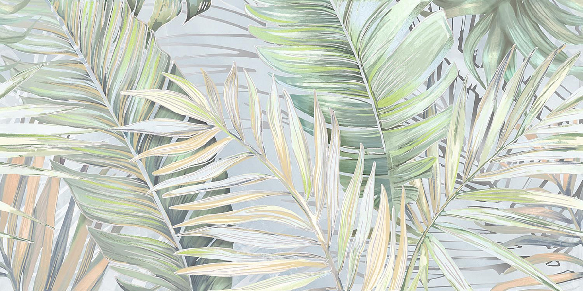 921663 Панно Onice Blu Тропики (компл. из 2х пл.) - фото 3