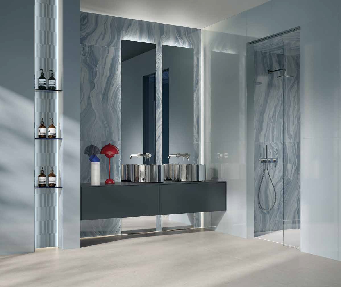 fTYN На пол Materia Brillante Maxxi Superdrop White Matt RT 120x278 - фото 4