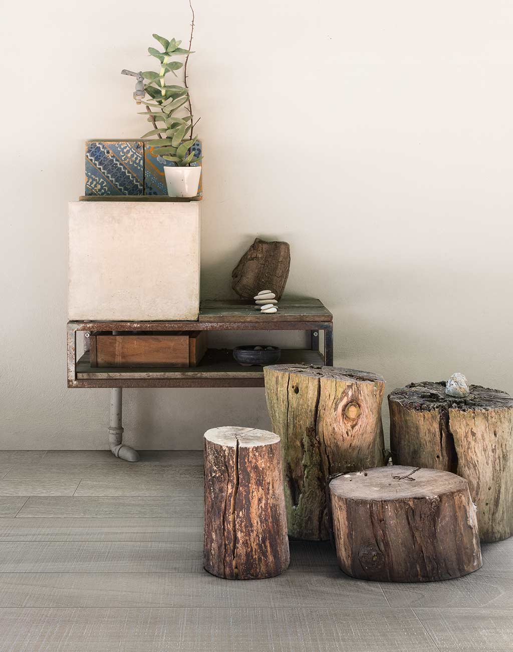 742056 Декор Wooden Tile Of Cdc Gray Mosaico 3D Inclinato Nat 6x6 30x30 - фото 11