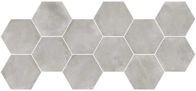 23603 На пол Urban Hexagon Melange Silver - фото 6