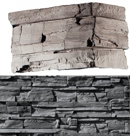 209-85 На стену Фьорд Лэнд Серый 7х26.5x10 