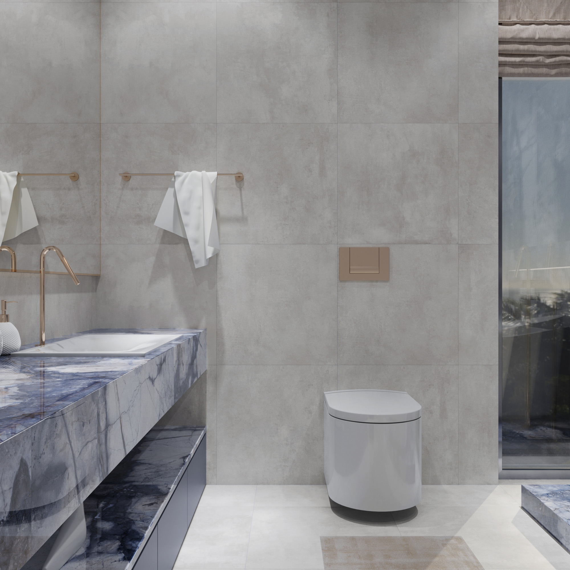 RT7005-A На пол Cementum Light Grey Matt Rustic 60x120 - фото 16