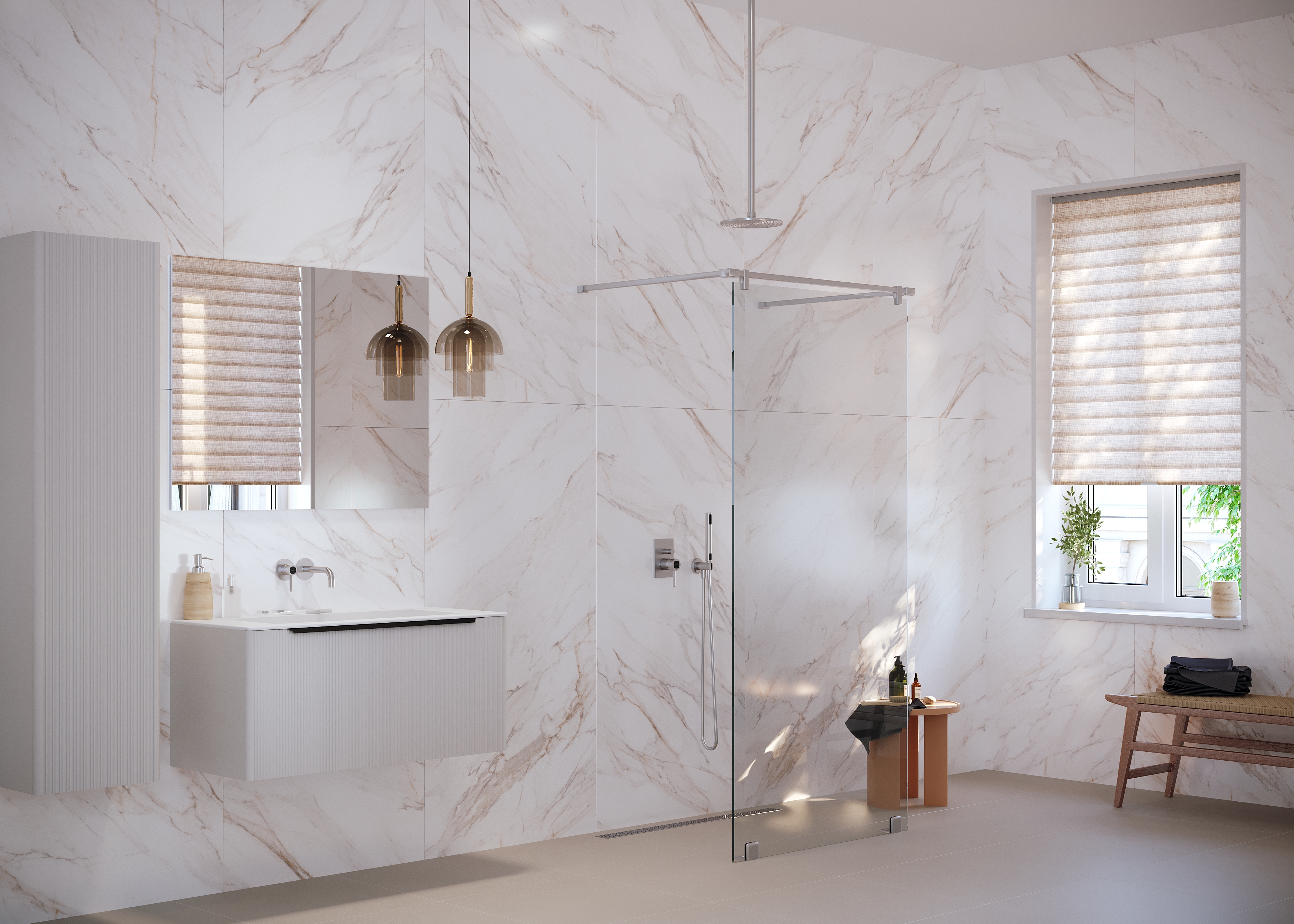 MPL-058630 На пол Simero Calacatta Gold Satin 60x120 - фото 10