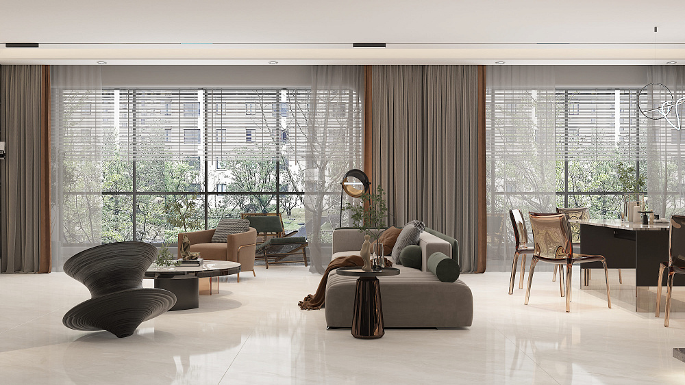 BHW-0018 На пол Precious Stone Polished (Sinking Ink) 600x1200x8 - фото 6