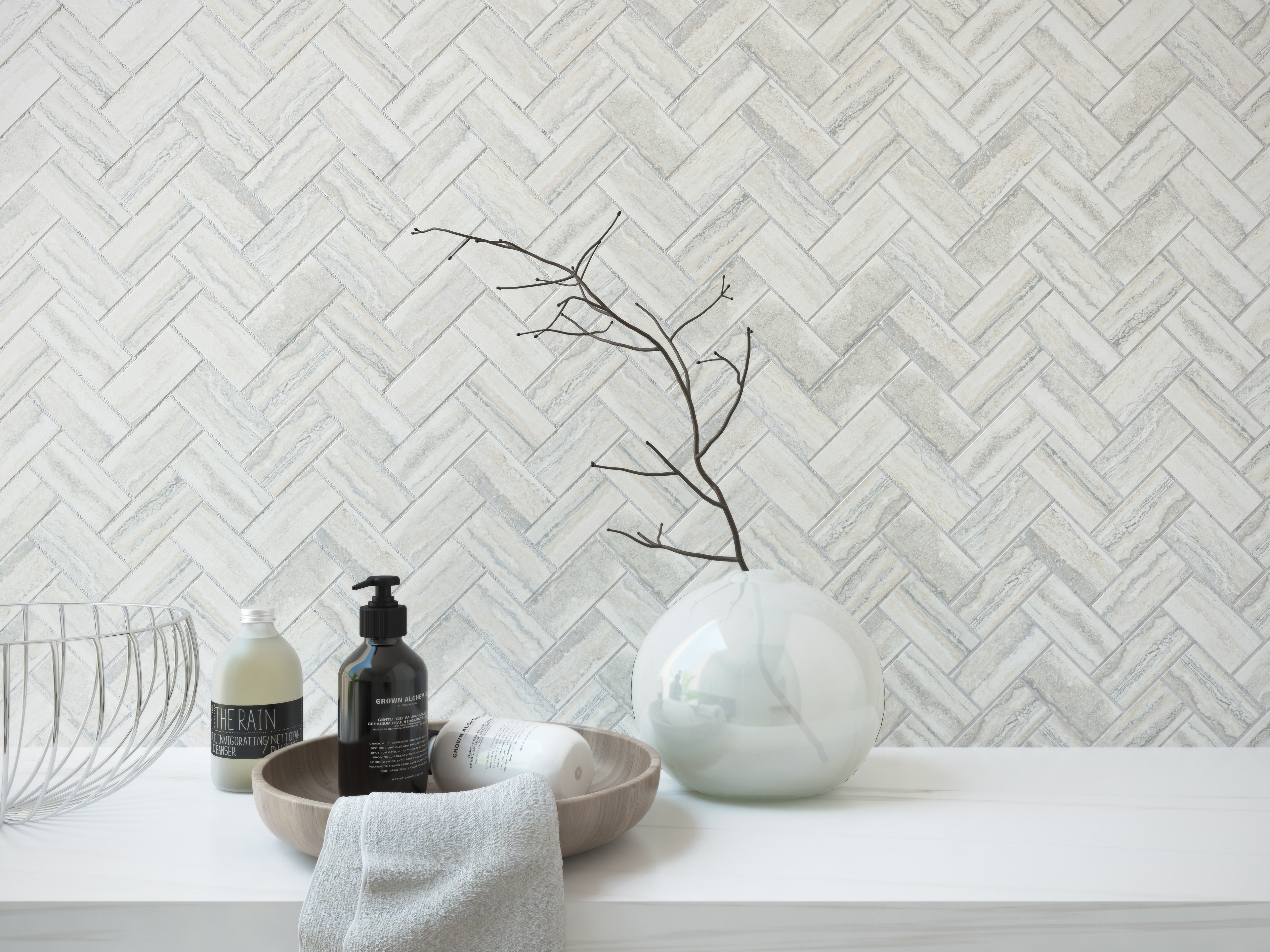 На стену Travertini Коричневый 28x31.5 - фото 4