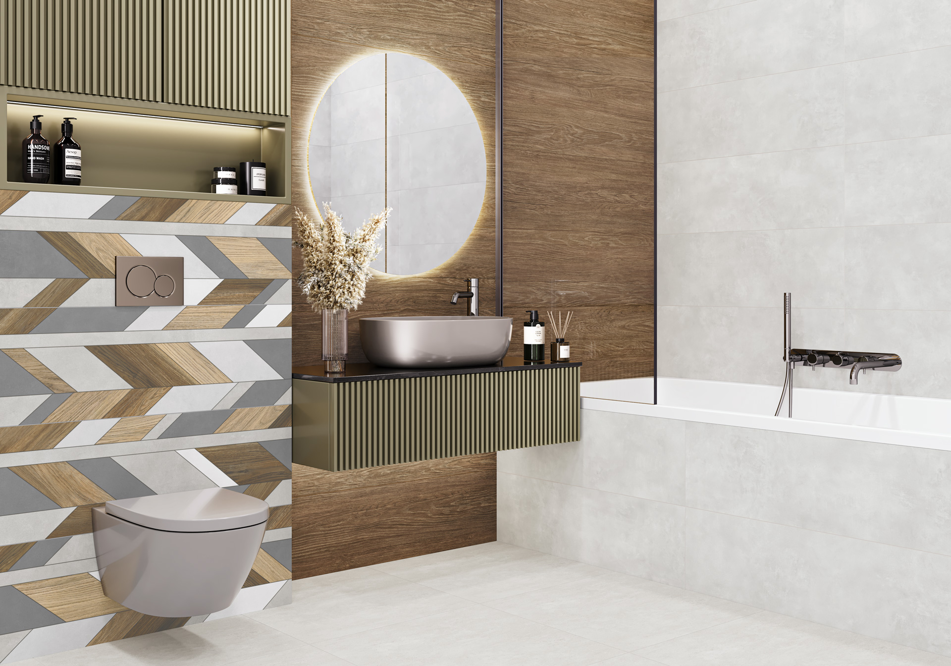 TWU3090MUR07R На стену Mural 07R матовая 300x900x8.5 - фото 13