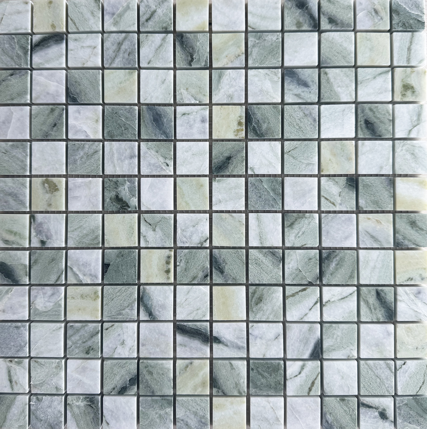 JMST2502 На стену Wild Stone мраморная мозаика Green Marble 23х23 305x305x7