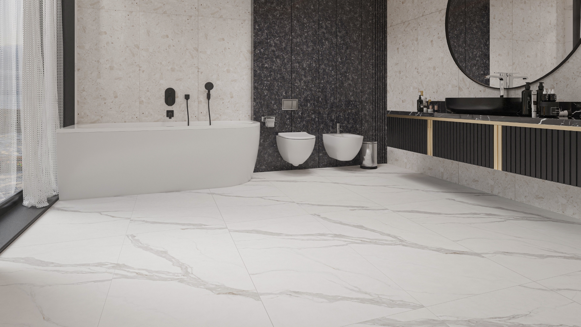 PT12P7002 На пол Calacatta Pol 1200х600х9 - фото 6