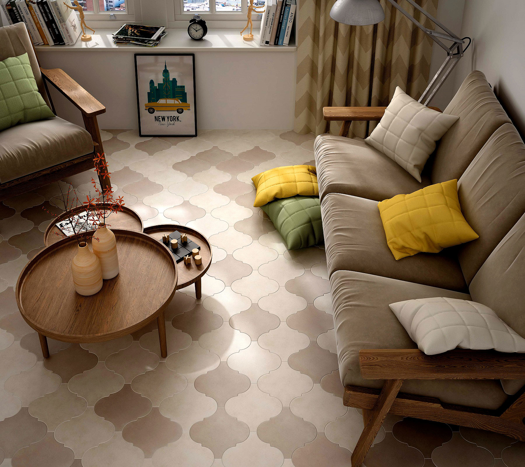 21334 На пол Curvytile Factory Black - фото 2